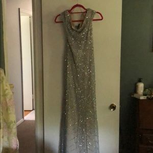 Adrianna Papell Off the Shoulder Mermaid dress